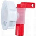 DIN 51 Aeroflow Self Venting Drum Cap Tap Plastic Dispensing Pail Faucet