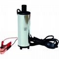 Bomba submersivel de transferencia para oleo diesel e agua 12V 30L/Min