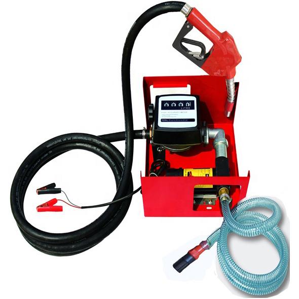 Kit De Abastecimento 12V Para Óleo Diesel, Com Medidor, 4M De Mangueira E Bico, Vazão 45 L/Min