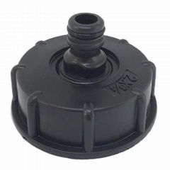 IBC Tote Tank Drain Adapter S60x6 to 1/2" Outlet