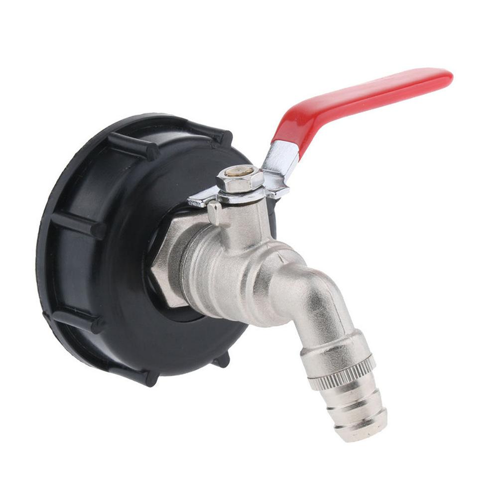 Adaptateur IBC S60x6 sur vanne à boule avec embout de tuyau 3/4"