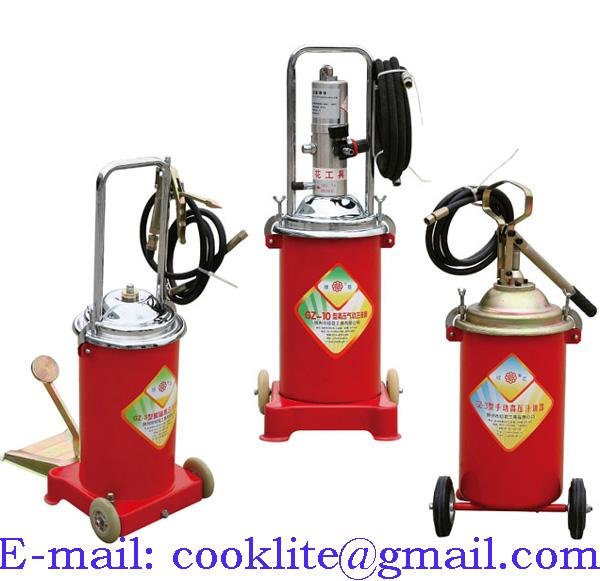 High Volume Oil Grease Manual Bucket Pump Pneumatic Operated Greaser