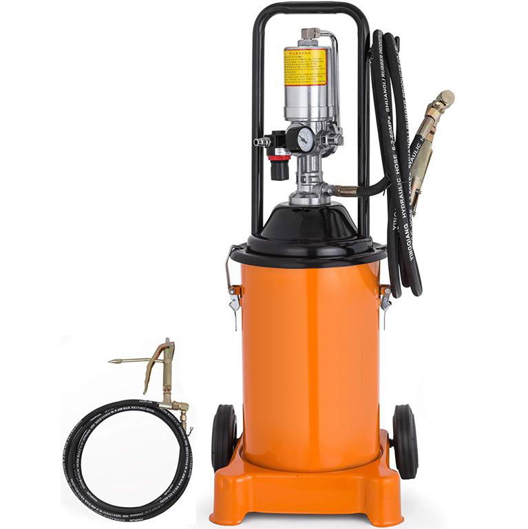 Air 50:1 ratio High Pressure Grease Bucket Pump 15 Liter Pneumatic Greaser 2