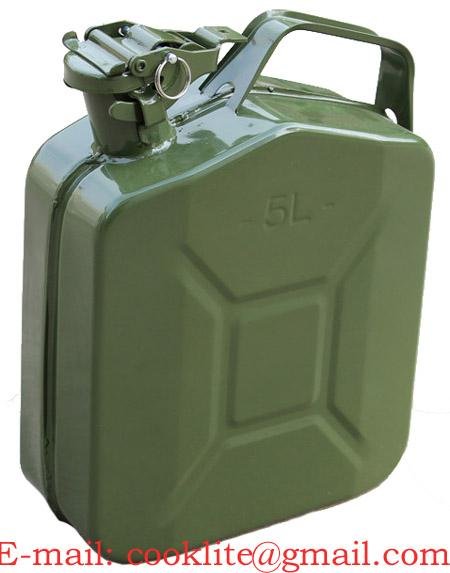 5L NATO Military Jerry Can Fuel Steel Tank