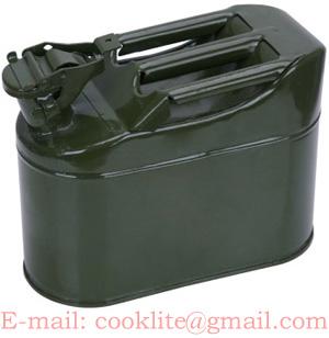 Military Style Jerry Can Fuel Gas Steel Tank 5L