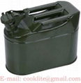 Military Style Jerry Can Fuel Gas Steel Tank 5L