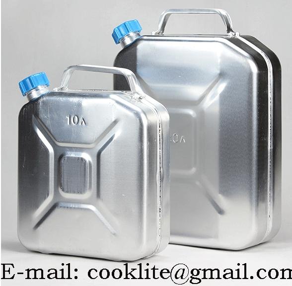 Jerry Can Gas Fuel Oil Aluminum Tank Military Style Water Carrier With Spout