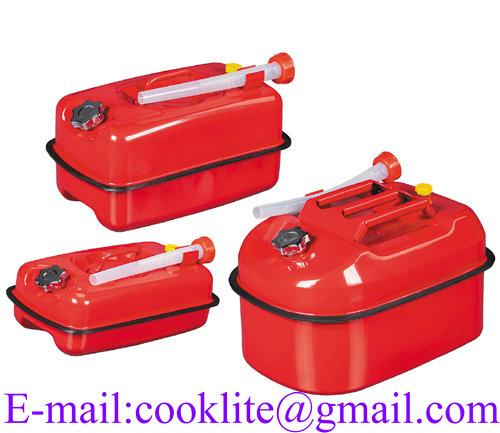 Horizontal Metal Jerry Can 5/10/20L Petrol Gasoline Diesel Oil Fuel Storage/Transport Steel Tank Car Boat