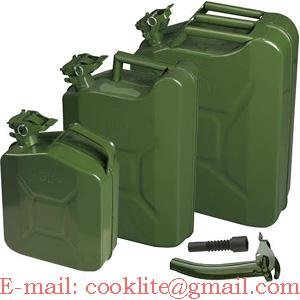 America / Europe Military Jerry Can Metal Fuel Tank 