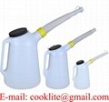 Plastic Pouring Pitcher Polyethylene Oil Measuring Jug Watering Can Pot Petrol Diesel Fuel Coolant