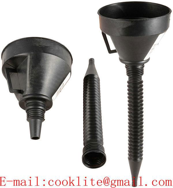 Car Fuel Filter Funnel Plastic Oil Refueling Funnel With Strainer and Flexible Spout