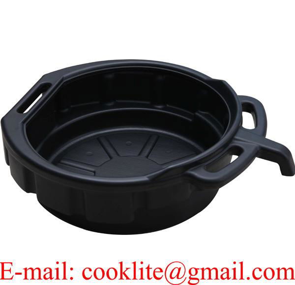 Oil Drain Pan 17L PE Plastic Oil Drain Pan Portable Drip Tray