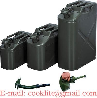 Military Style Jerry Can Fuel Gas Steel Tank
