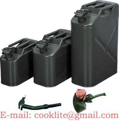 UN Approved Olive Green Metal Fuel Jerry Can