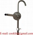 304 Stainless Steel Rotary Gas Oil Fuel Hand Pump 55 Gallons Self Priming Dispenser