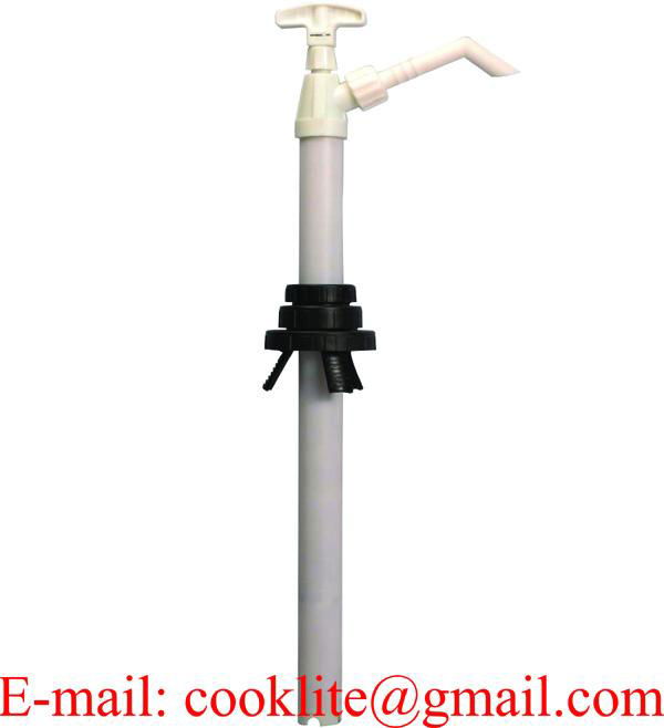 Nylon Chemical Hand Drum Barrel Pump for Strong Chemicals, Paint Thinners, Methyl Ethyl Ketone (MEK) & Acetone