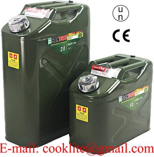 Metal Jerry Can with Aluminum Cap / Metal Jeep Can