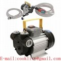 Gas Station Diesel Dispenser Pump 220V 550W Electric Oil Fuel Transfer Pump with Metering Fuel Nozzle and Hoses