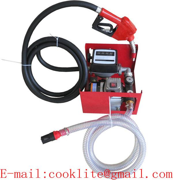 Metering Diesel Fuel Transfer Pump Set 12V 24V Mini Fuel Oil Dispenser with Automatic Dispenser Nozzle