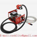 Big Flow Fuel Dispenser DC 12V 24V Wall-Mounted Electric Diesel Oil Transfer Pump Kit with Fuel Nozzle and Flow Meter