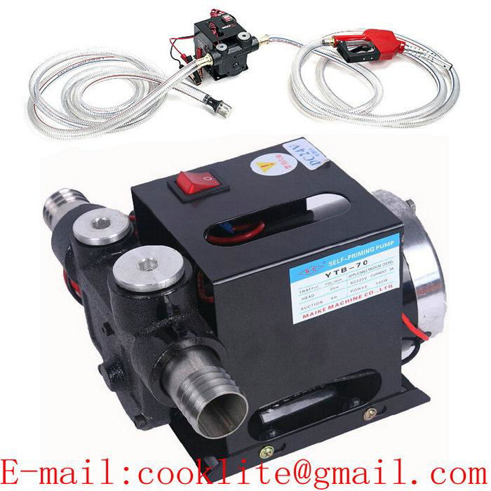 70L/Min Big Flow Diesel Fuel Transfer Pump Mobile Oil Diesel Dispenser DC 12V 24V Electric Hydraulic Oil Pump