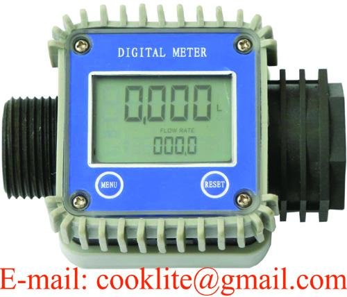 Electronic Flow Meter K24 Turbine AdBlue/Def/Urea Chemical Flow Meter Digital Diesel Water FlowMeter