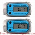 Digital Pulser Turbine Flow Meter with High Precision for Oil Diesel Fuel Water 1" 1.5" 2" Electronic Flowmeter with LCD Display