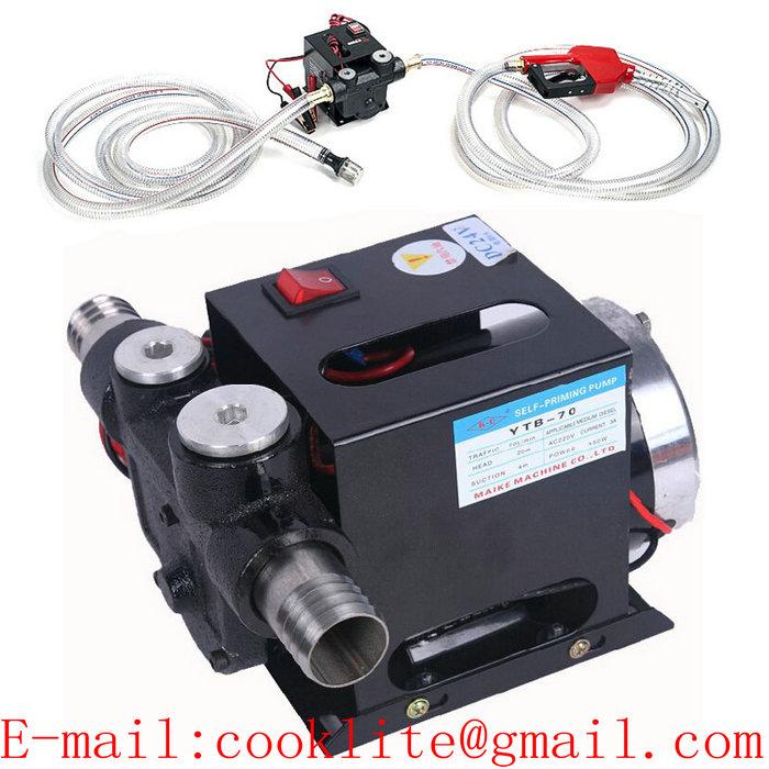 70L/Min Big Flow Diesel Fuel Transfer Pump Mini Gas Filling Station Mobile Diesel Dispenser Yb-70 DC 12V Electric Hydraulic Oil Pump