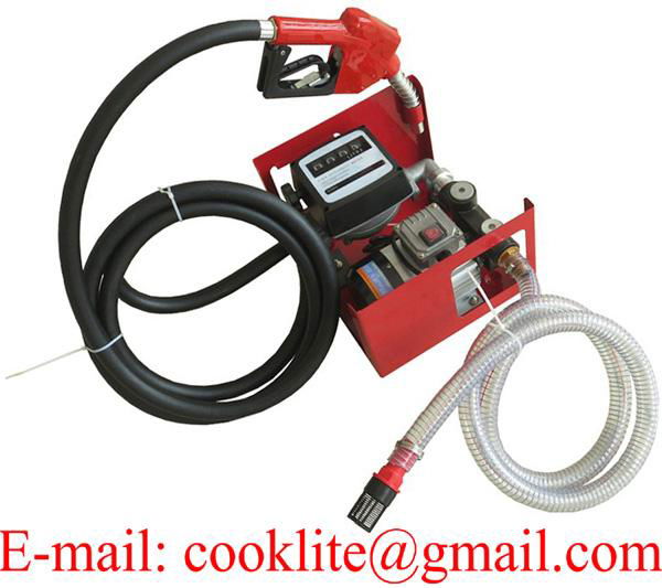 Portable Gas Filling Station 220 Volt AC Diesel Biodiesel Kerosene Oil Fuel Dispenser Pump Kit