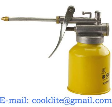 Hand-held Lubricating Oil Pump 250CC Handy Pistol Oiler Hydraulic Thumb Pump Metal Oil Can Lubrication Tools