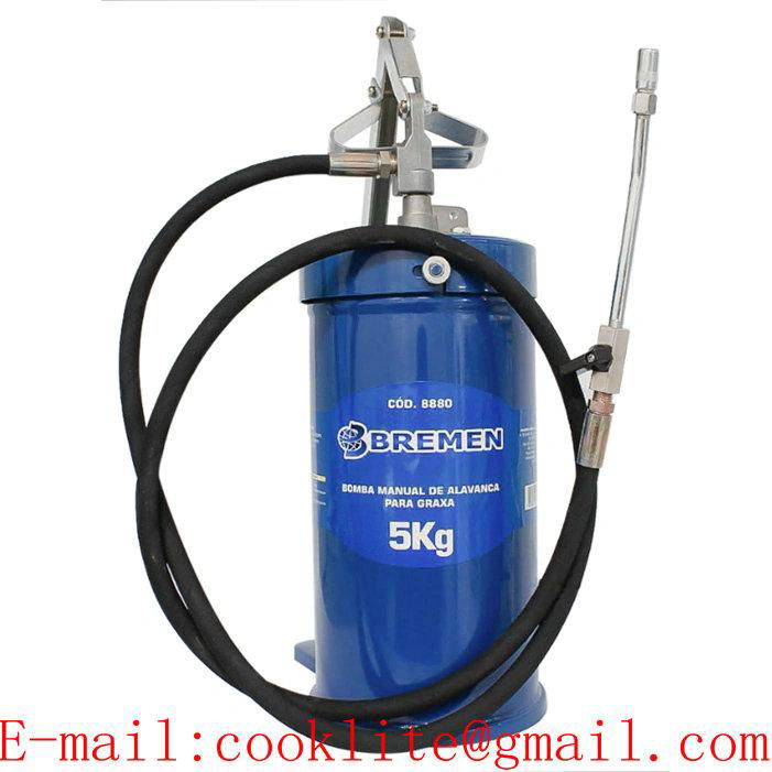 Hand Operated High Volume Lubrication Bucket Lever Action Grease Pump - 5L