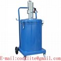 High Pressure Pneumatic Grease Pump Air Operated Lubrication Bucket Mobile Greaser - 40L