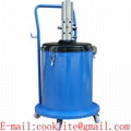 Air Operated Bucket Grease Pump 30L Pneumatic Compressed Lubricator Oil Dispensing Gun