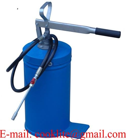 Manual Grease Bucket Pump 16 Liter Hand Operated Oil Injector