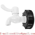 S60X6 IBC Tank Tap Adapter to 1/2" or 3/4" Tap Replacement Valve Fittings Home Water Connectors Drain Faucet Adapter