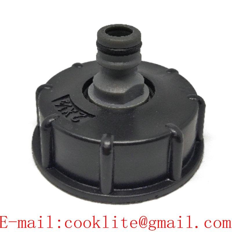 IBC Hose Adapter Reducer Connector Water Tank Fitting 2'' Standard Coarse Thread Durable Garden Hose Pipe Tap Storage