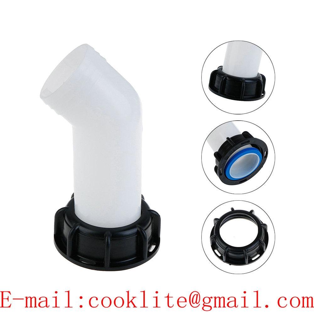 2'' IBC Tap Extension Spout Angled Outlet Nozzle