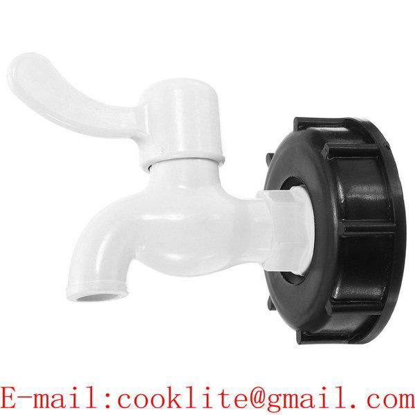 2" S60x6 IBC Water Tank Garden Hose Adapter Fittings With Switch / IBC Faucet Tap Spigot