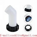 2   IBC Tap Extension Spout Angled Outlet Nozzle