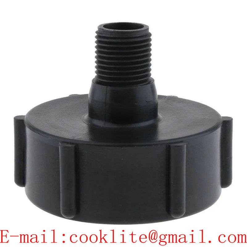 S60x6 Female Buttress to 1/2" Male BSP Pipe Thread Adapter Fittings Connector for IBC Tanks