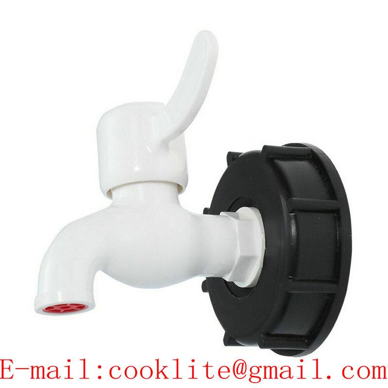 S60X6 IBC Tank Tap Adapter to 1/2" or 3/4" Tap Replacement Valve Fittings Home Water Connectors Drain Faucet Adapter