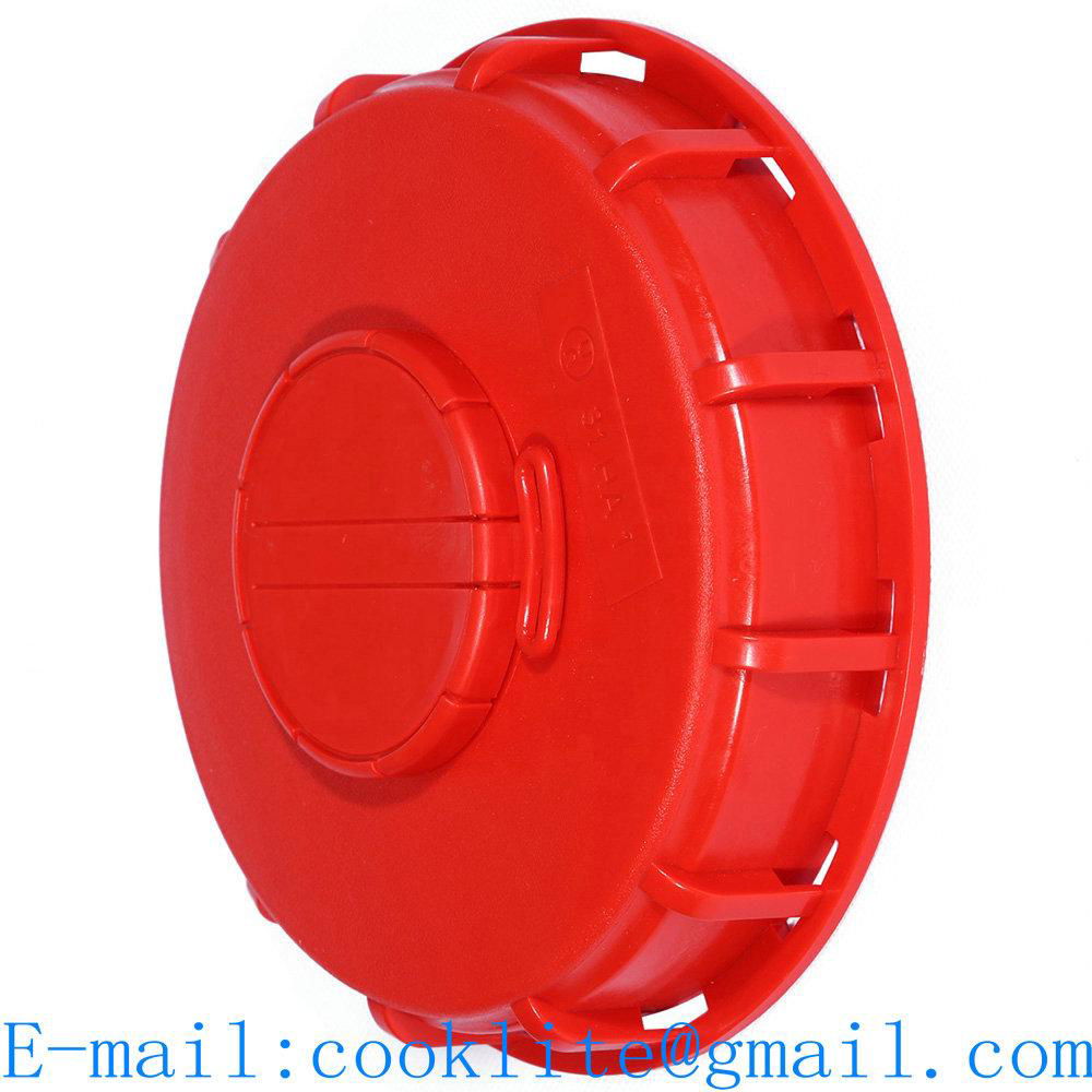 Gallon IBC Tote Tank 6" Lid Cover Water Liquid Drum Container Cap with Gasket for Chemical Medicine Food and Other Industries Storage