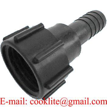 DIN61 IBC Adapter with 1-1/4" Hose Barb Tube Hose Fittings