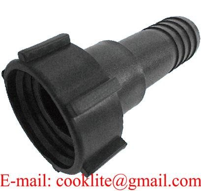 PP IBC Tank Fitting/Adapter DIN 61 Plastic Drum Coupling/Adaptor with 1-1/2" Hose Barb