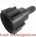 PP IBC Tank Adapter/Coupling DIN 61 Adaptor Plastic Pipe Tube Fittings Connector with 1" Hose Barb