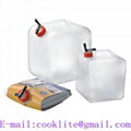 Collapsible Water Carrier 5/10/15/20 Liter Expandable Drinking Water Bag Container Jug - Food-Safe