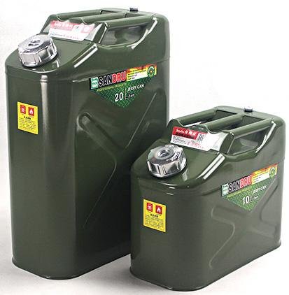 Petrol Fuel Jeep Can Steel Diesel Jerry Can Oil Water Carrier Container 10L/20L