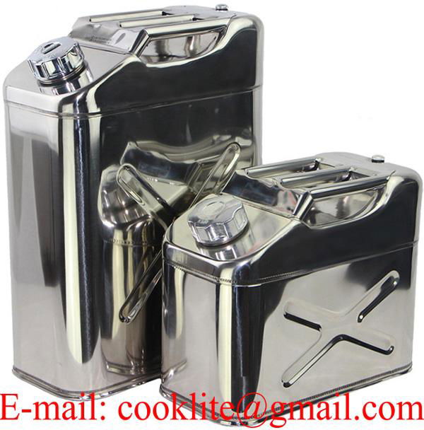 304 Stainless Steel Jerry Can Water/Fuel Storage Motorbike Boat 4WD