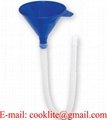 1 Pint Plastic Economy Utility Funnel with 530mm Flexible Tube
