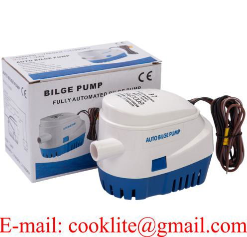 Boat Marine Automatic Submersible Bilge Water Pump DC 12V 24V 600gph with Auto Switch
